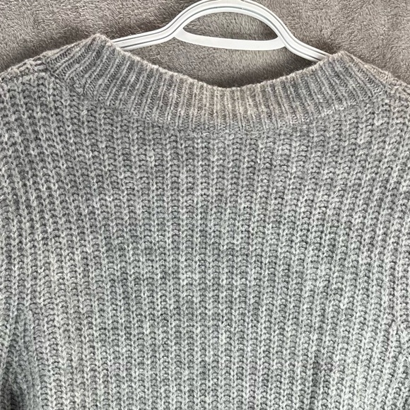 GAP XL Extra Large Wool Blend Sweater Brushed Pointe Heather Gray - Picture 13 of 16